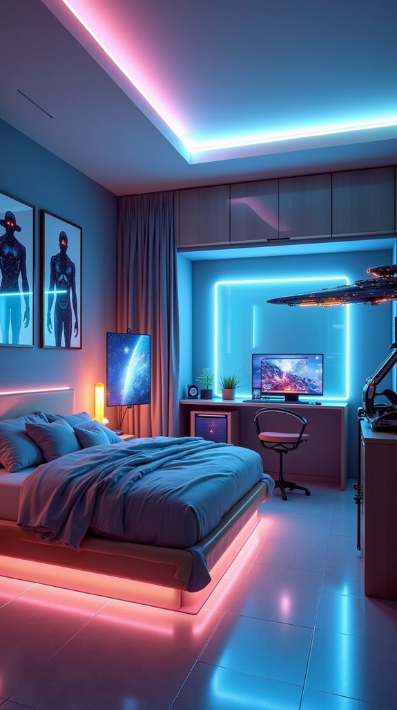 futuristic bedroom design inspiration