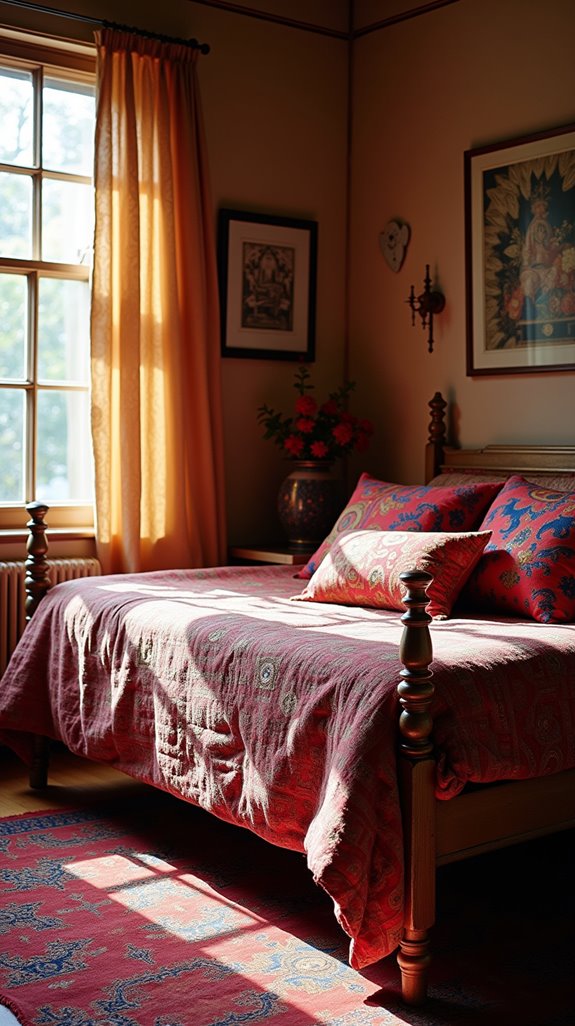 handwoven cushions enhance decor