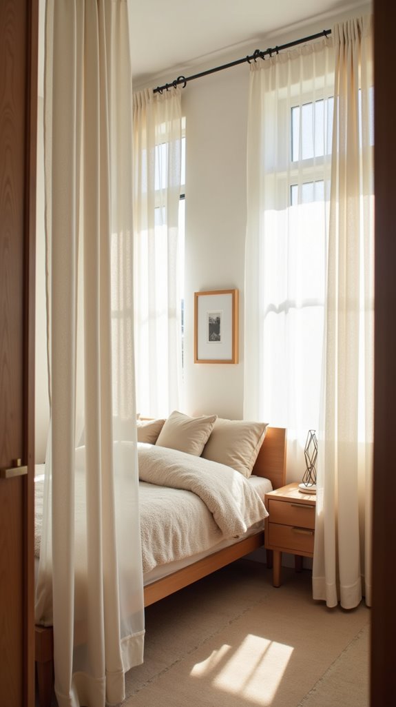 hanging curtains for height