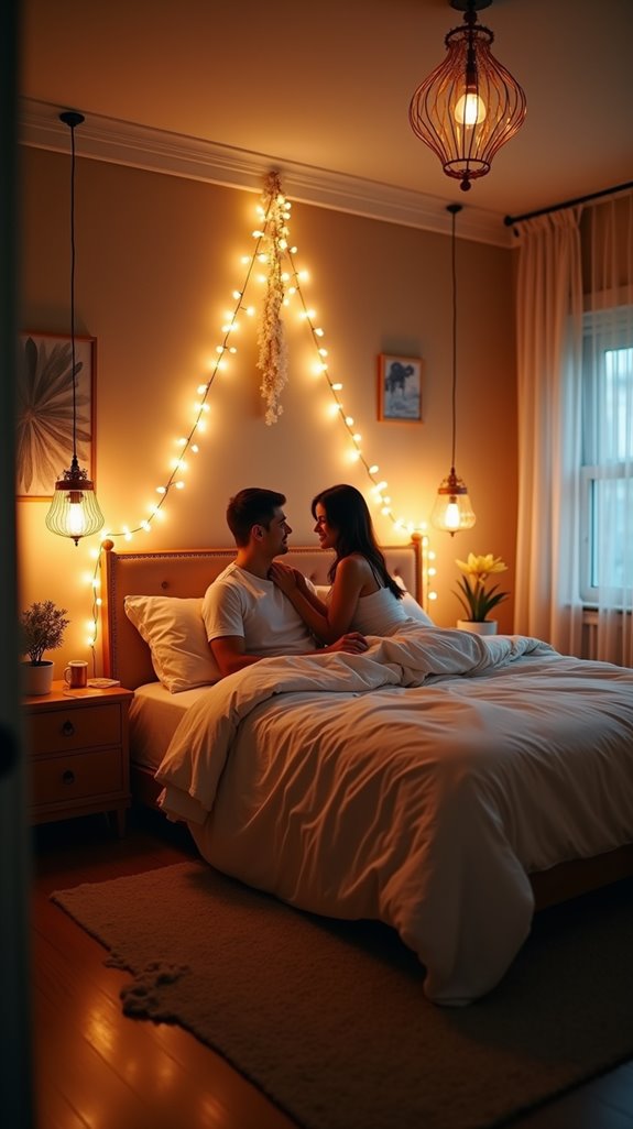 hanging lights maximize floor space