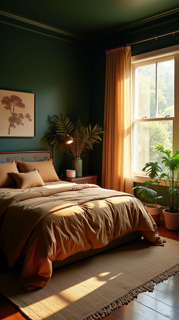 harmonious dark green sanctuary