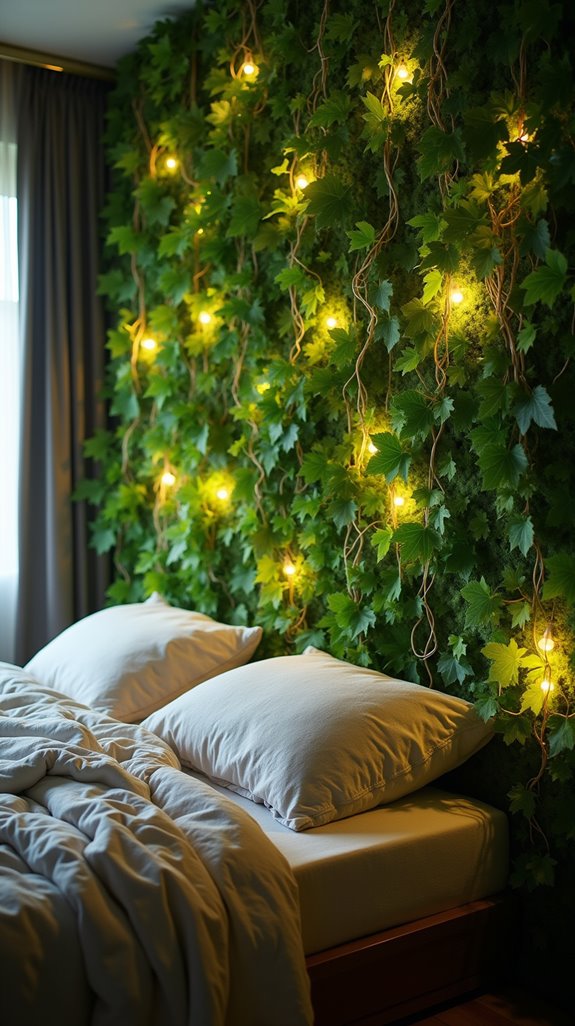 illuminated natural bedroom decor