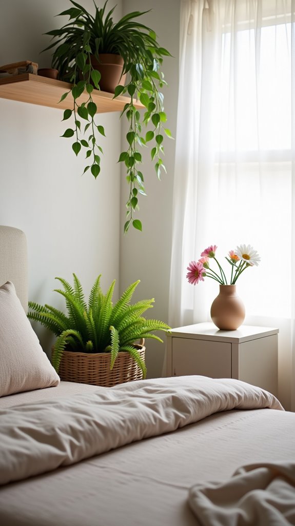 incorporate plants for tranquility