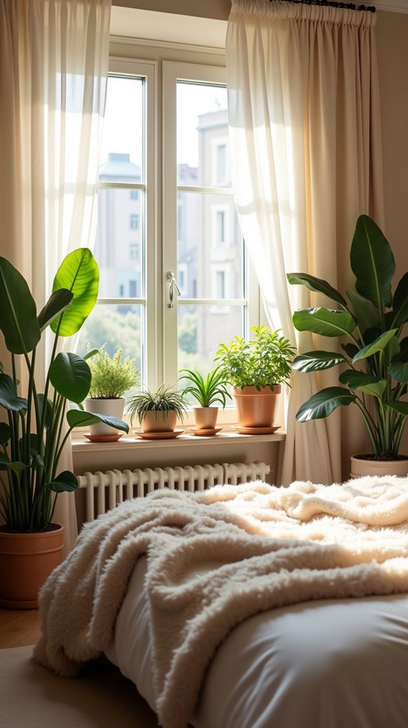 indoor plants enhance tranquility