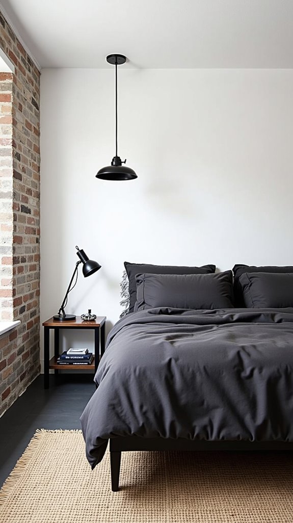 industrial elegance in bedrooms