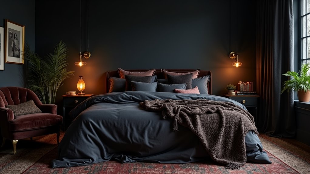 intimate bedroom ambiance layers