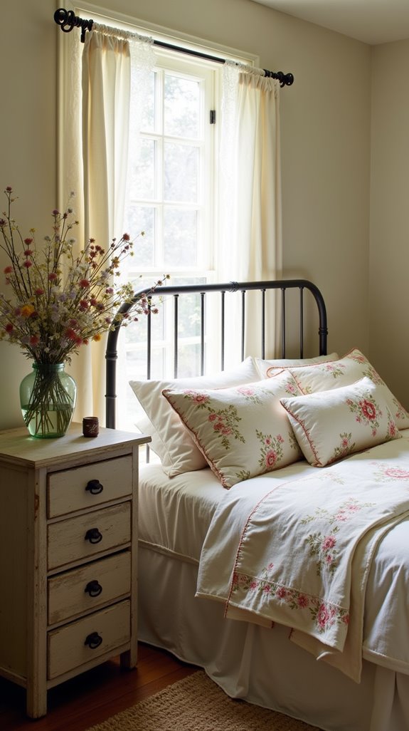 lace trimmed curtain elegance