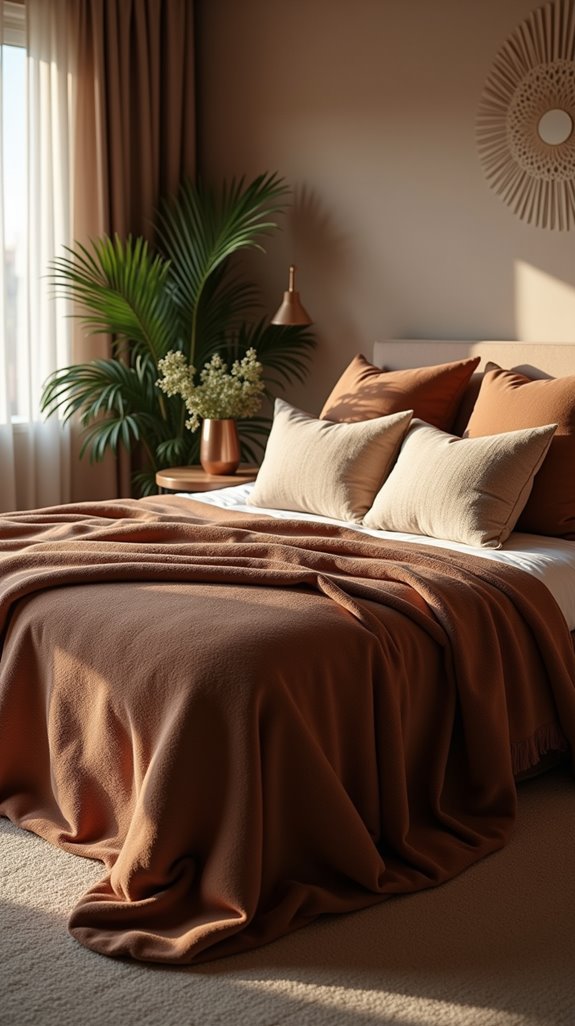 layered brown decor design