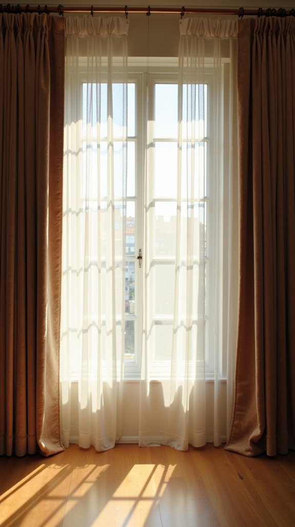 layered sheer curtain elegance