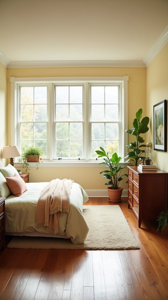 light walls cozy retreat