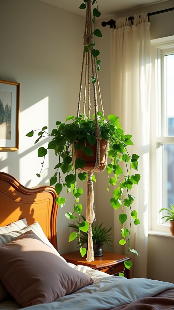 lush versatile bedroom greenery