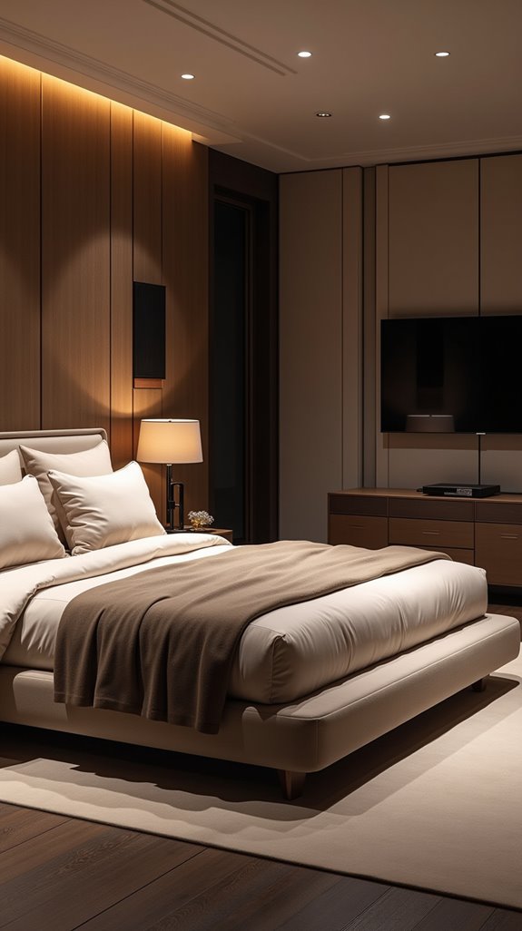 luxe tech enhanced bedroom oasis