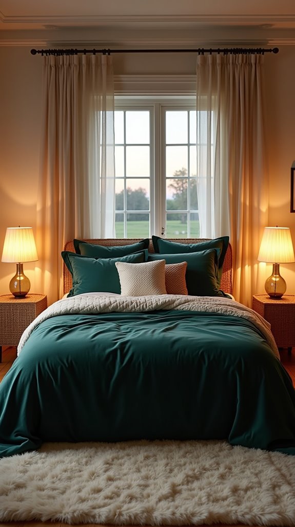 luxurious bedding enhances comfort