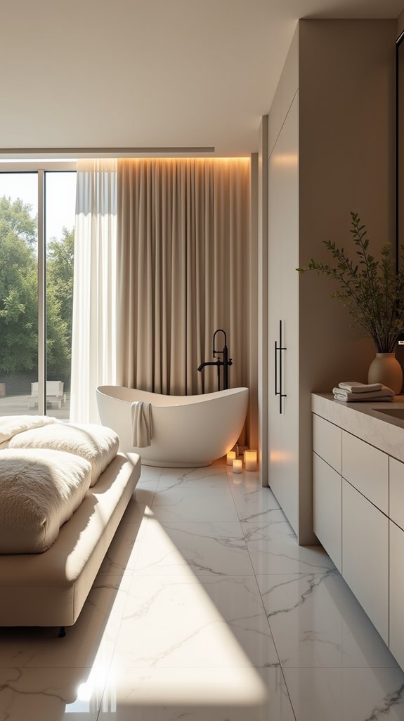 luxurious spa like bathroom transformation