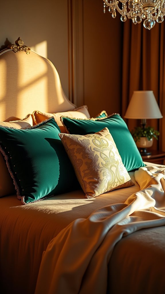 luxurious textured throw pillows
