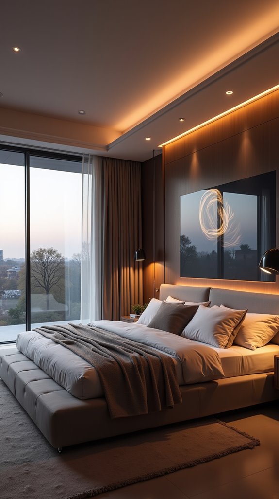 luxury smart bedroom automation