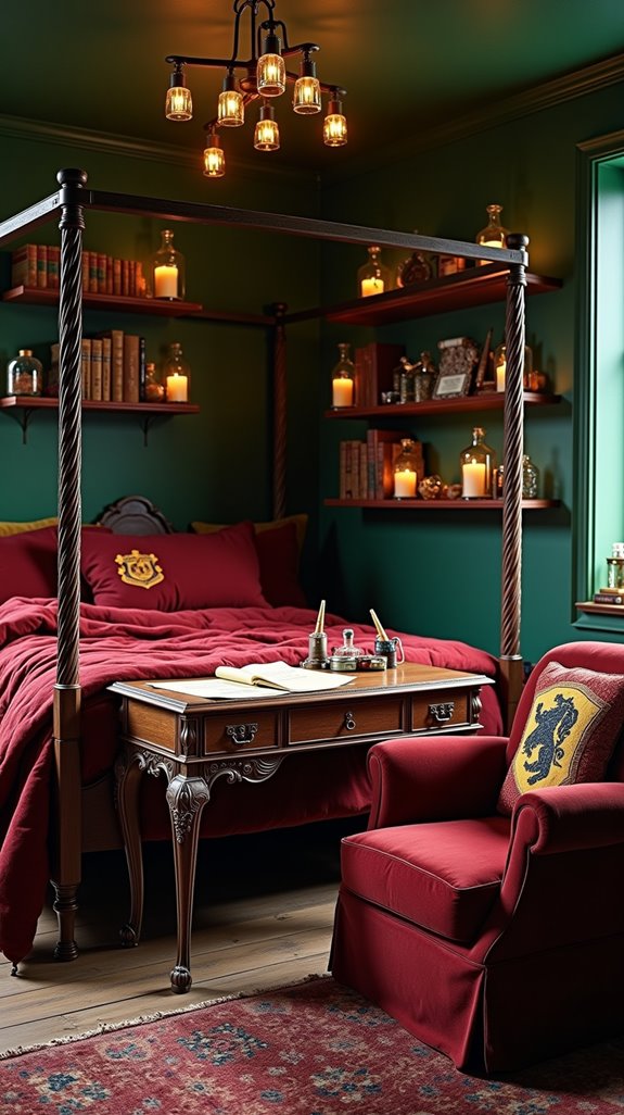 magical hogwarts themed bedroom design