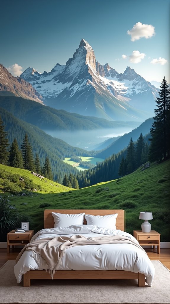 majestic mountain mural oasis