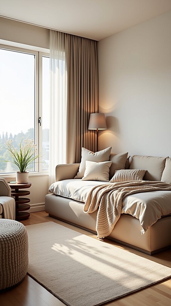 maximizing space with furniture