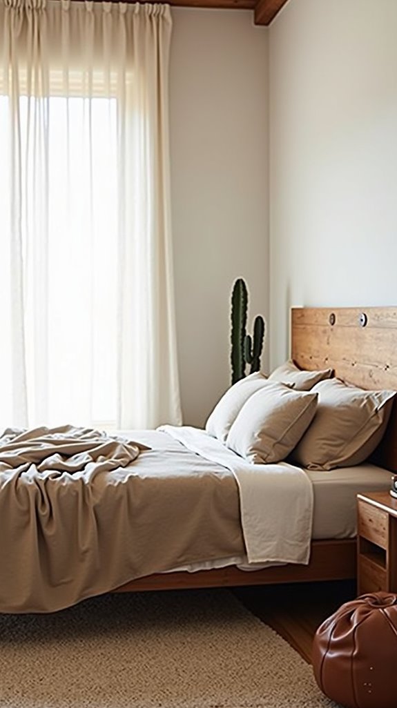 minimalist rustic bedroom decor