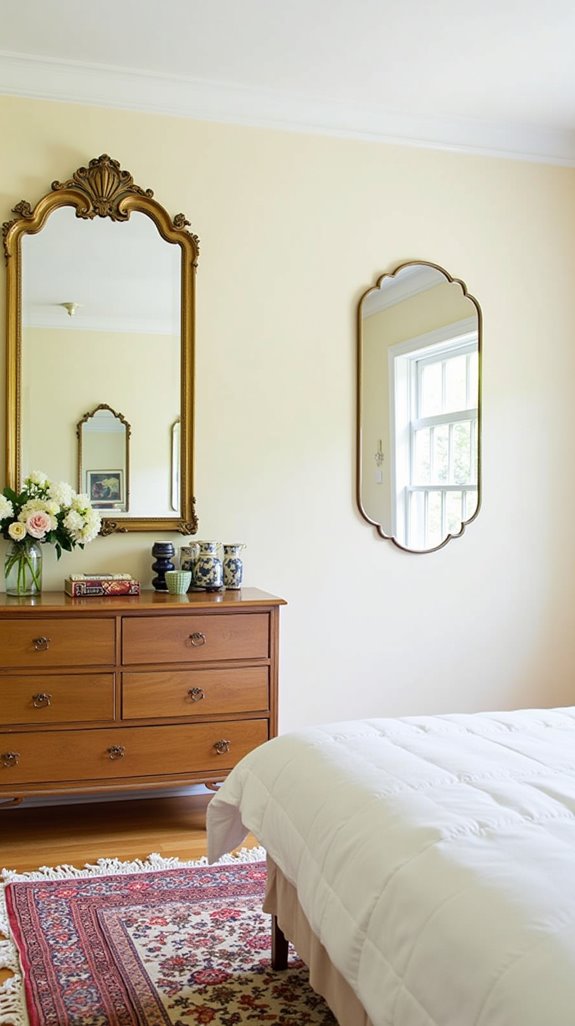 mirrors create spacious illusions