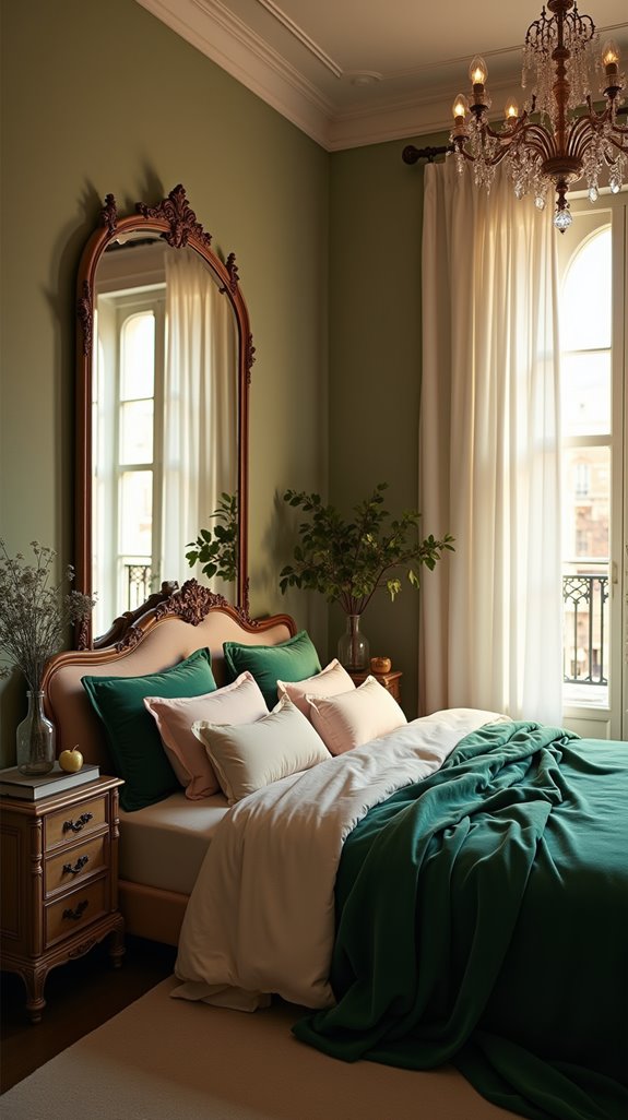 mirrors enhance bedroom ambiance