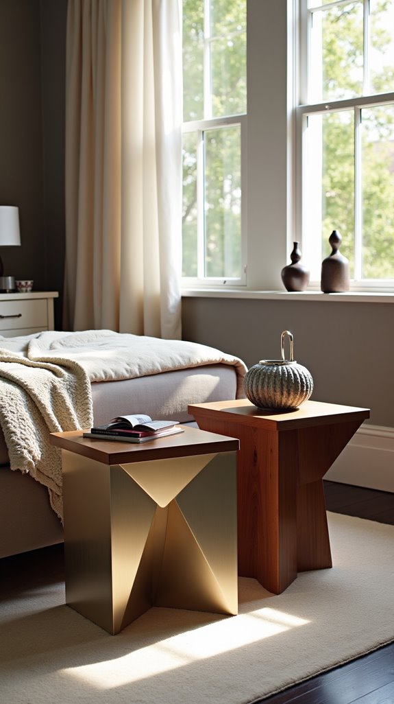 modern geometric bedroom decor
