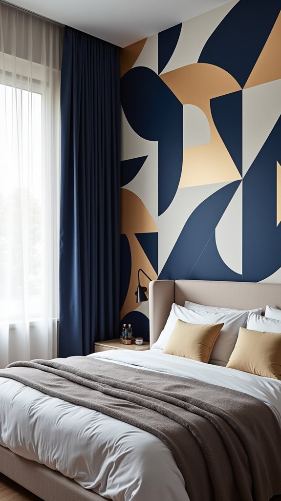modern geometric wall designs
