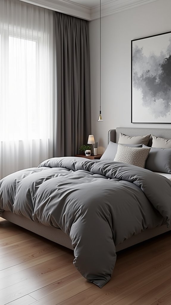 monochromatic bedroom elegance achieved