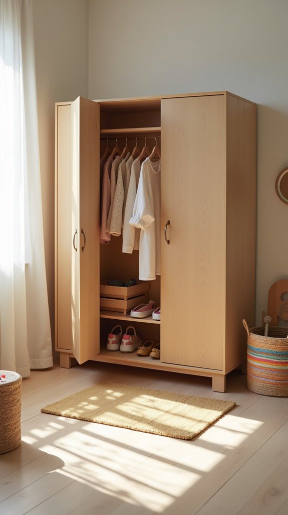 montessori wardrobe for independence