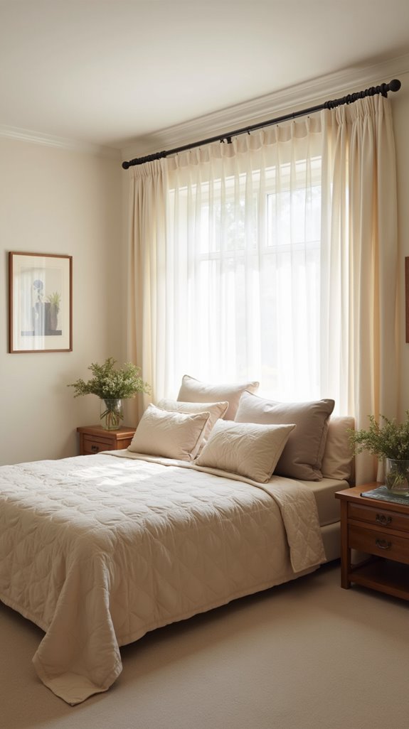 natural wood bedroom accents