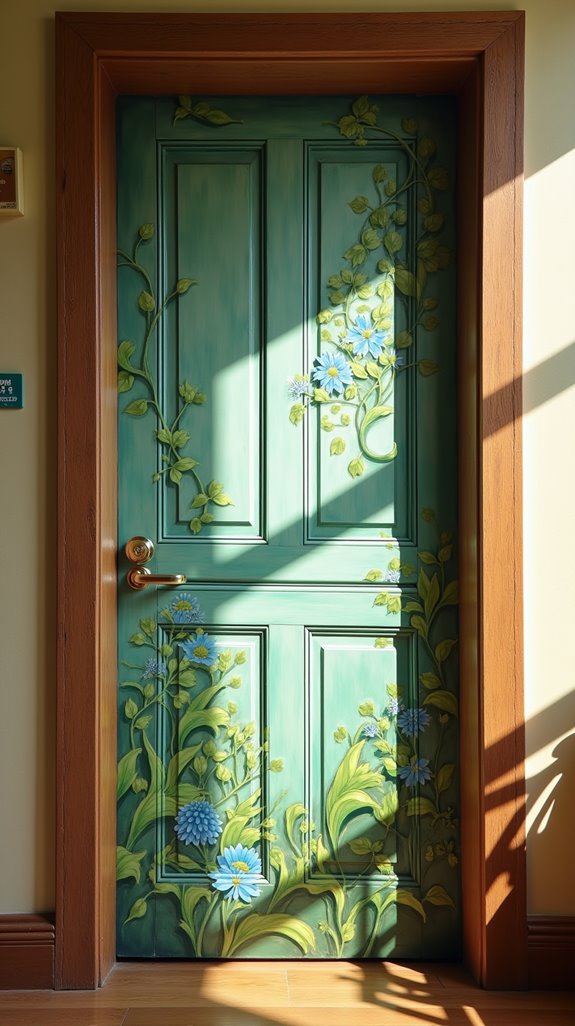 nature inspired bedroom murals