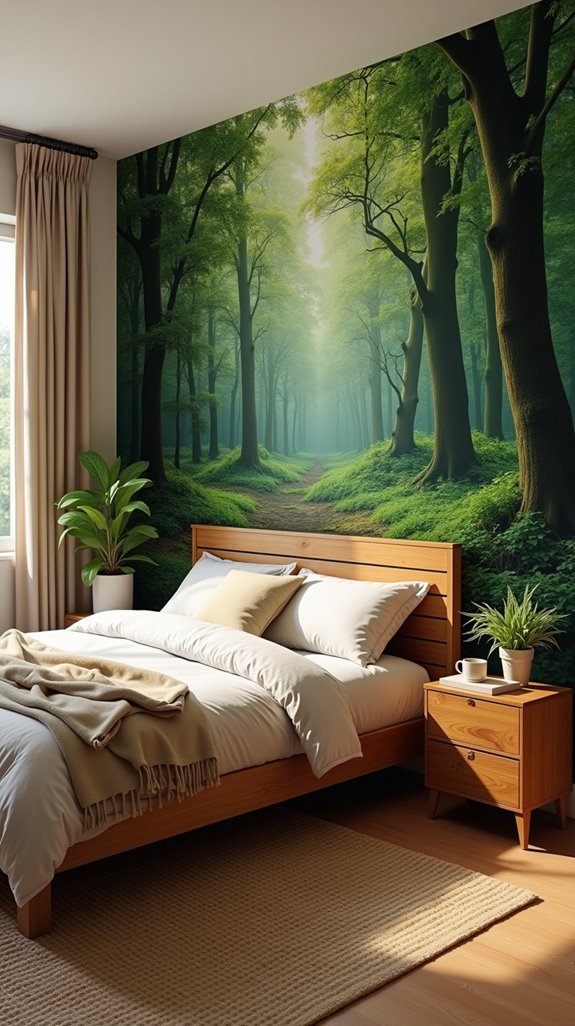 nature inspired bedroom retreat