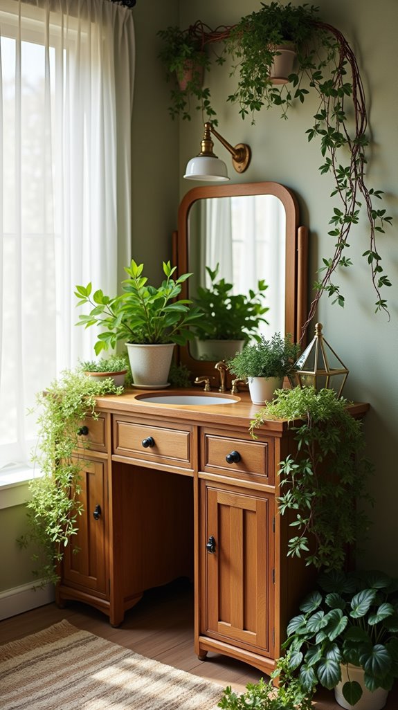 nature inspired vanity oasis