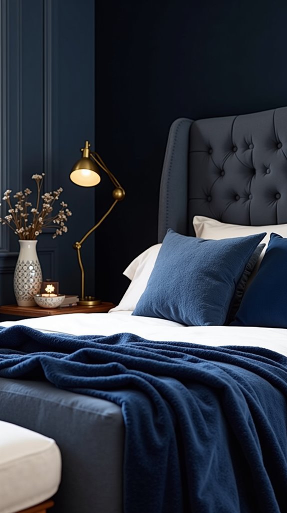 navy blue decor accessories