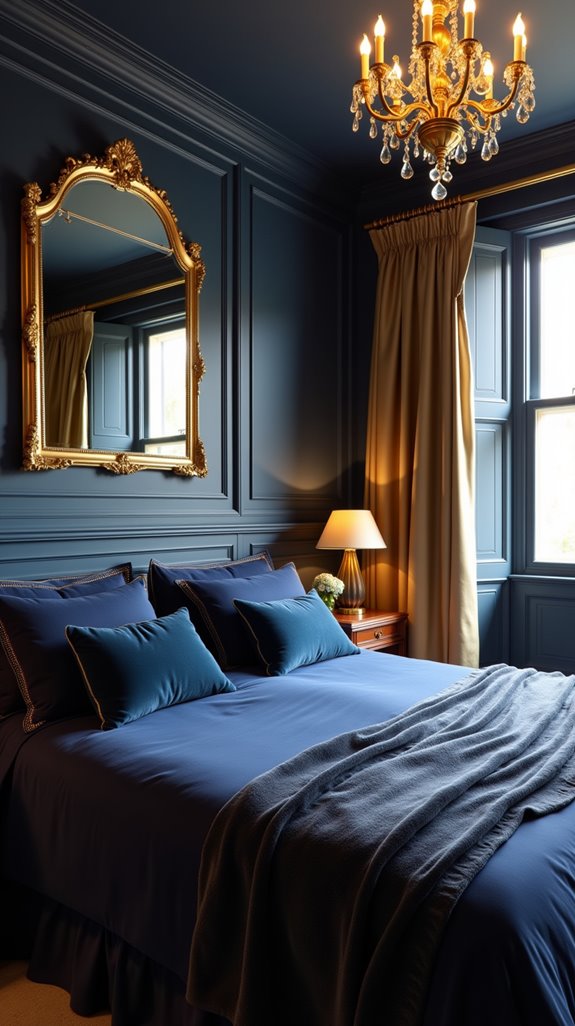 navy gold luxury sophistication