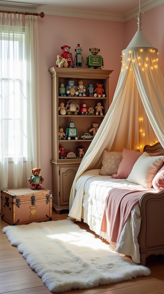 nostalgic vintage toy displays