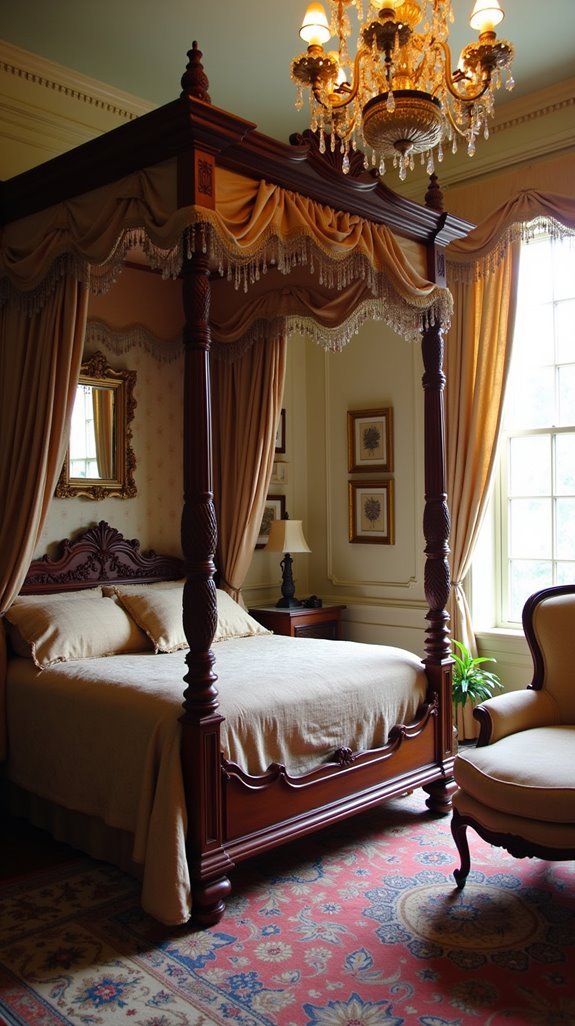 ornate victorian canopy bed