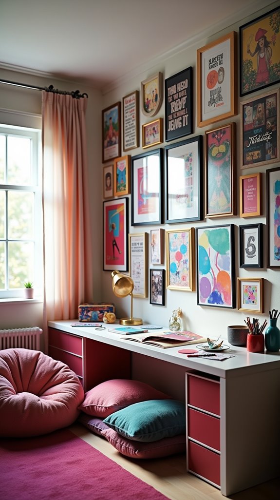 personalized teen gallery wall