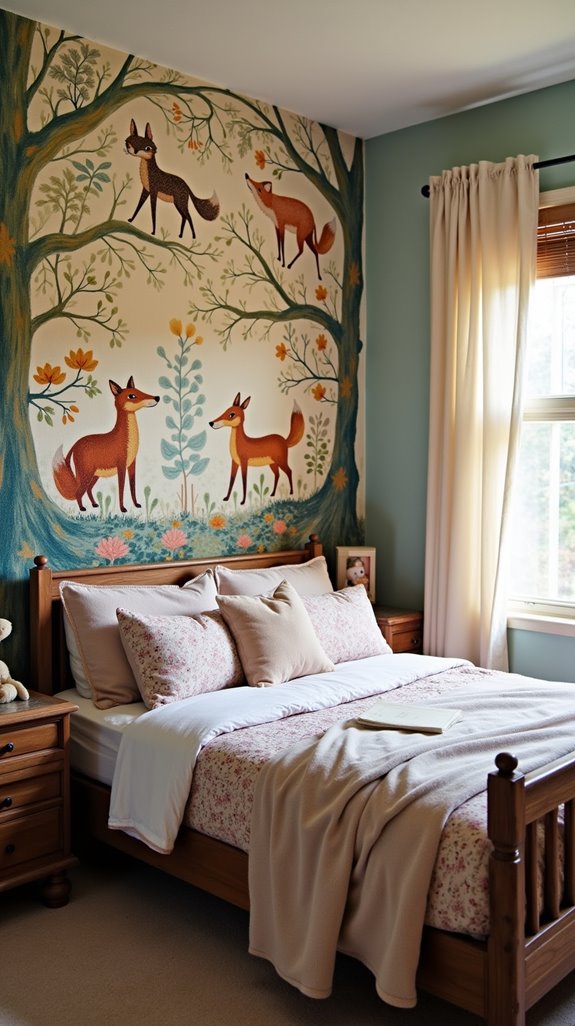 playful animal tapestry decor