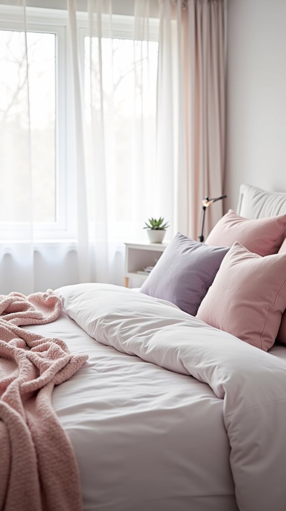 playful pastel cozy cushions