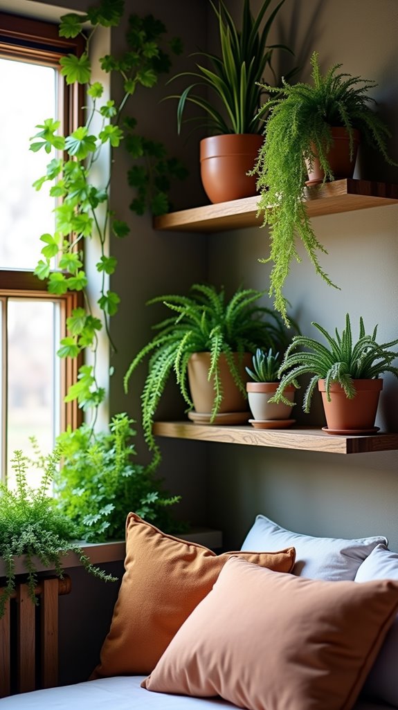 potted plant display ideas