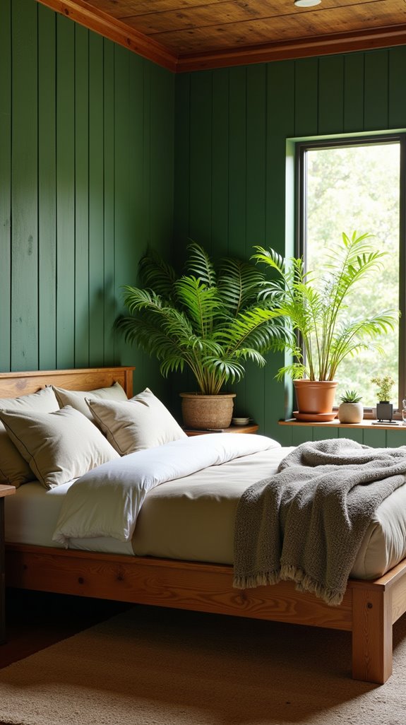 reclaimed wood and plants