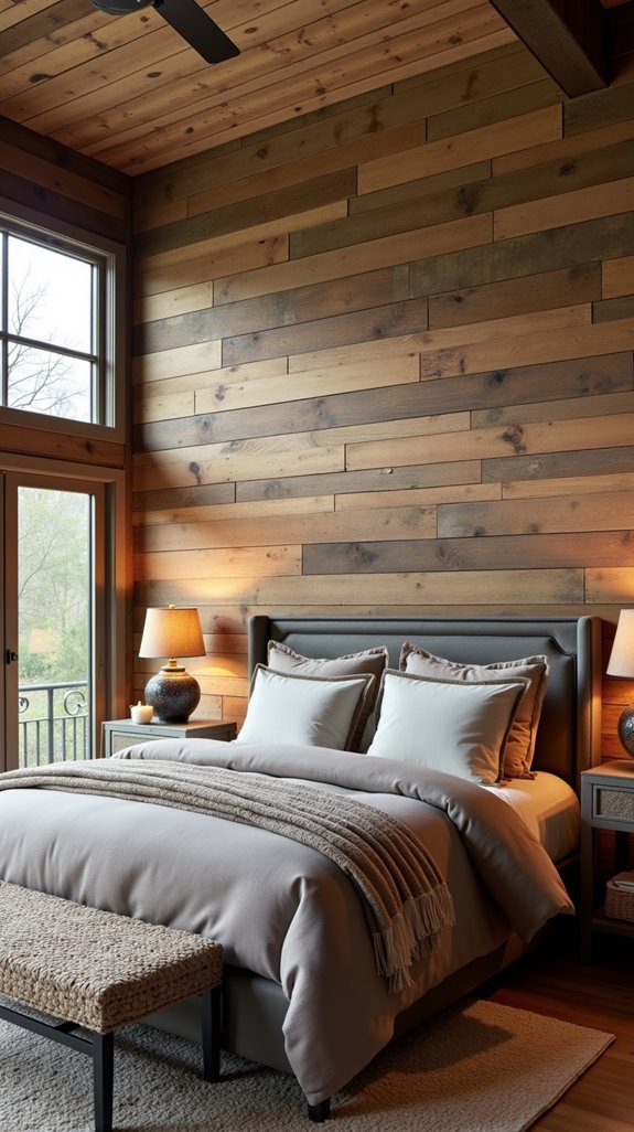 reclaimed wood bedroom transformation
