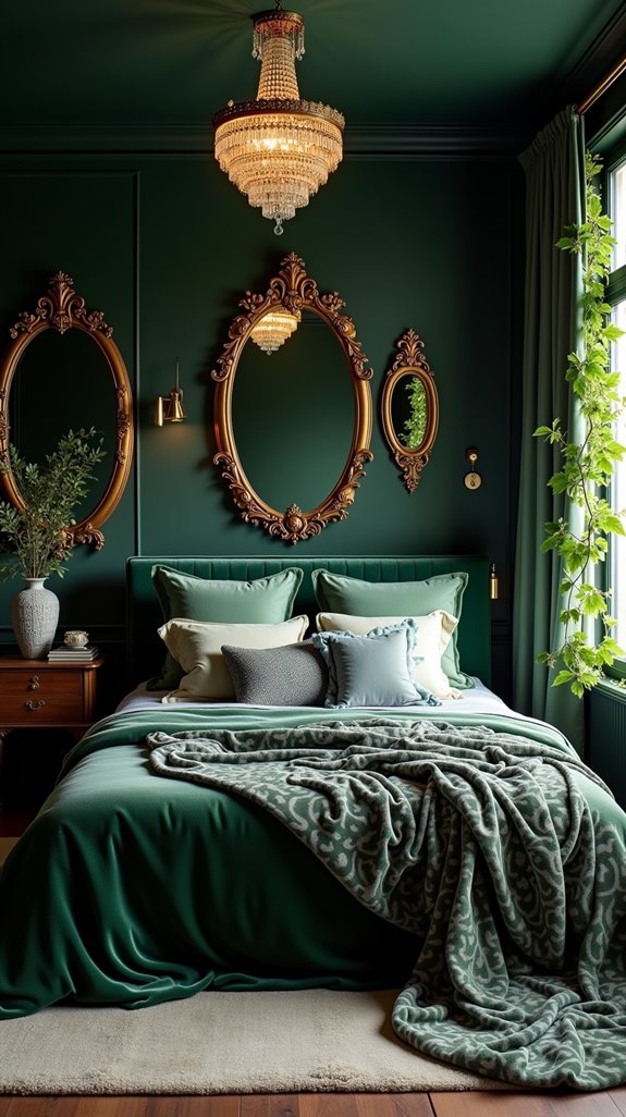 reflective decorative mirror placement