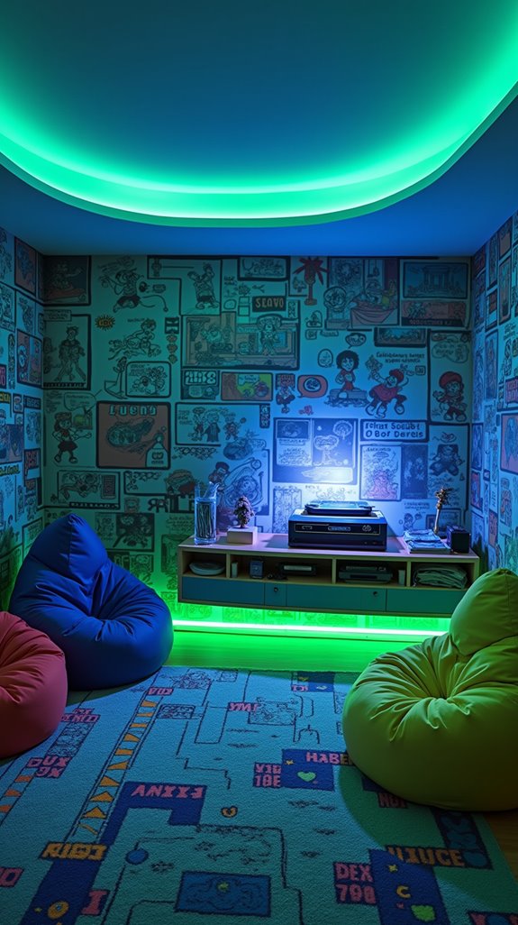 retro gaming room design