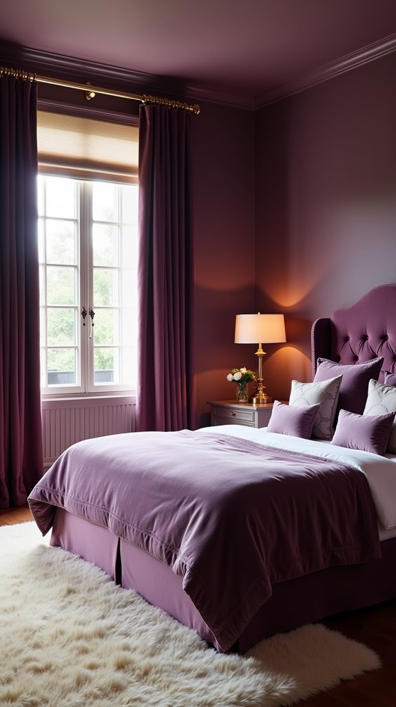 rich plum bedroom sanctuary