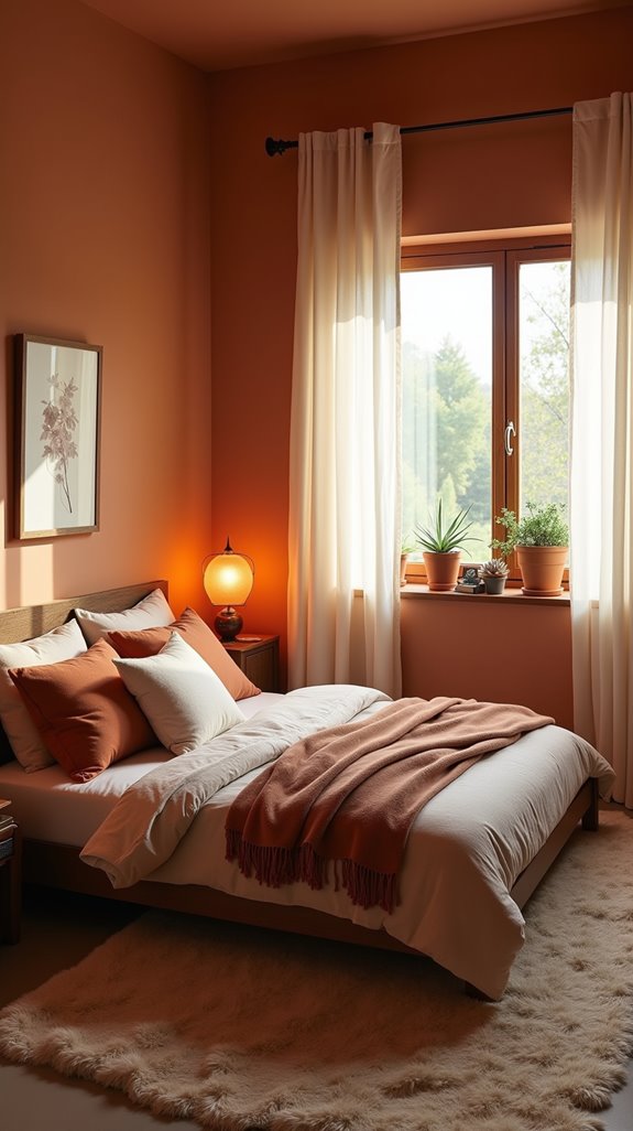 rustic warm bedroom sanctuary