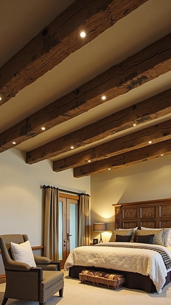 rustic wooden beam elegance