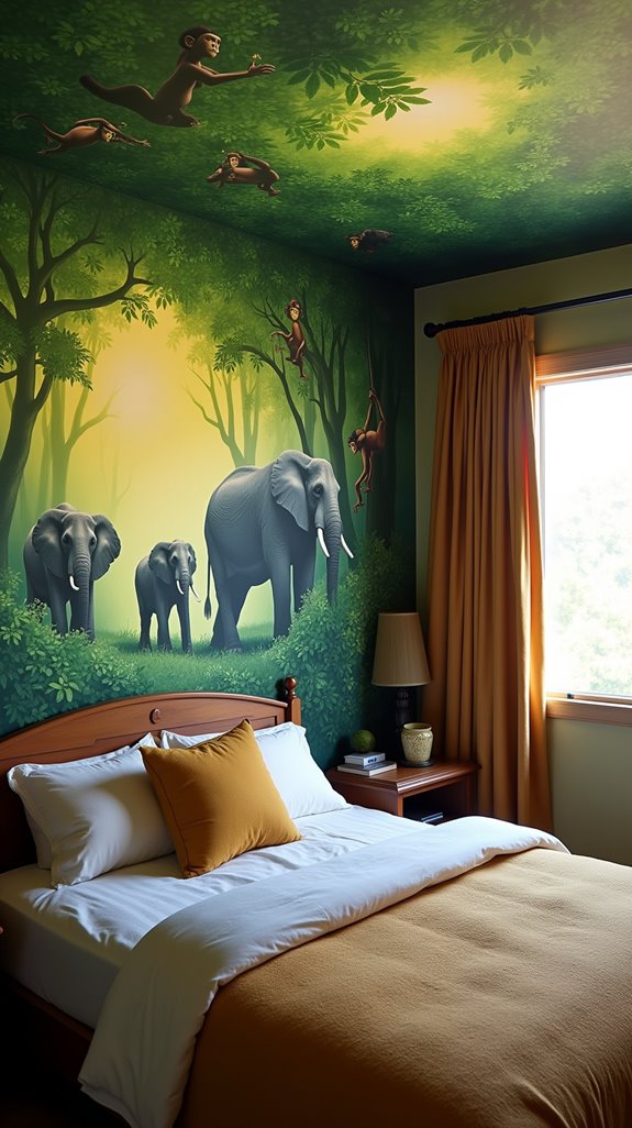 safari mural adventure awaits
